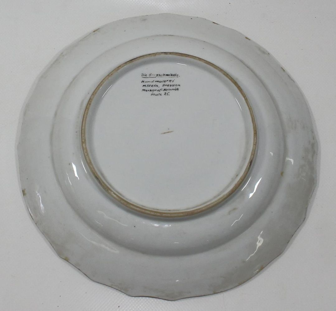 Große Abbildung Nr.2: 122-1539 Meissen Teichert Bildteller: (Porzellan u. Keramik, Meissen)