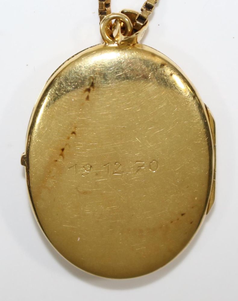 Große Abbildung Nr.3: 122-1551 750 GG-Medaillon u.: (Schmuck, Anhänger)