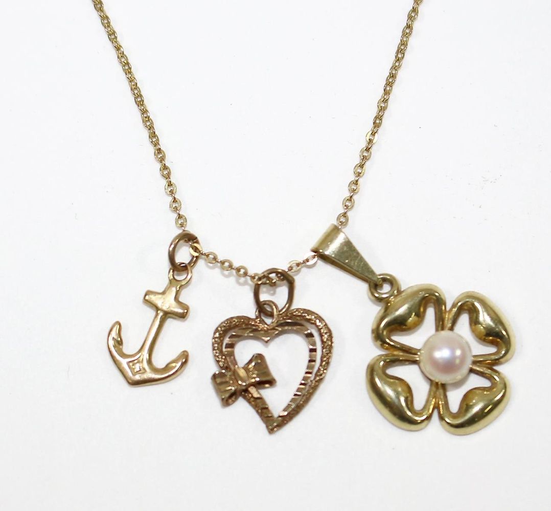 Große Abbildung Nr.1: 122-1552 Collier mit Anker,: (Schmuck, Anhänger)