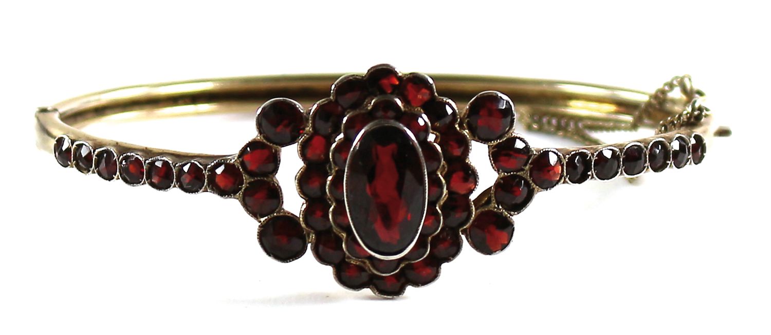 Große Abbildung Nr.1: 122-1558 Granatreif 835: (Schmuck, Armbänder)