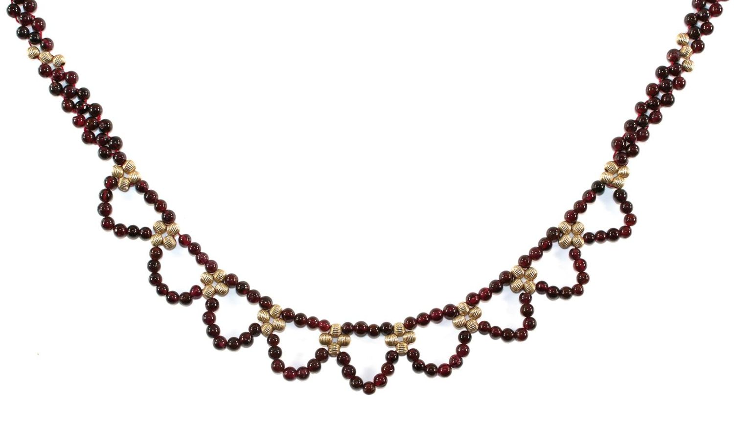 Große Abbildung Nr.1: 122-1568 Granatcollier: (Schmuck, Colliers)