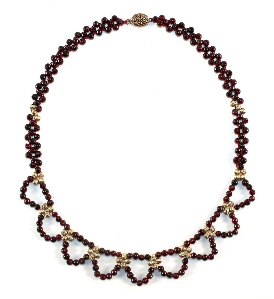 Große Abbildung Nr.2: 122-1568 Granatcollier: (Schmuck, Colliers)