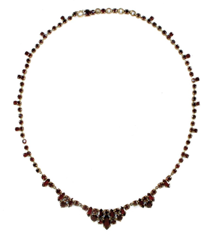 Große Abbildung Nr.1: 122-1569 Granatcollier: (Schmuck, Colliers)