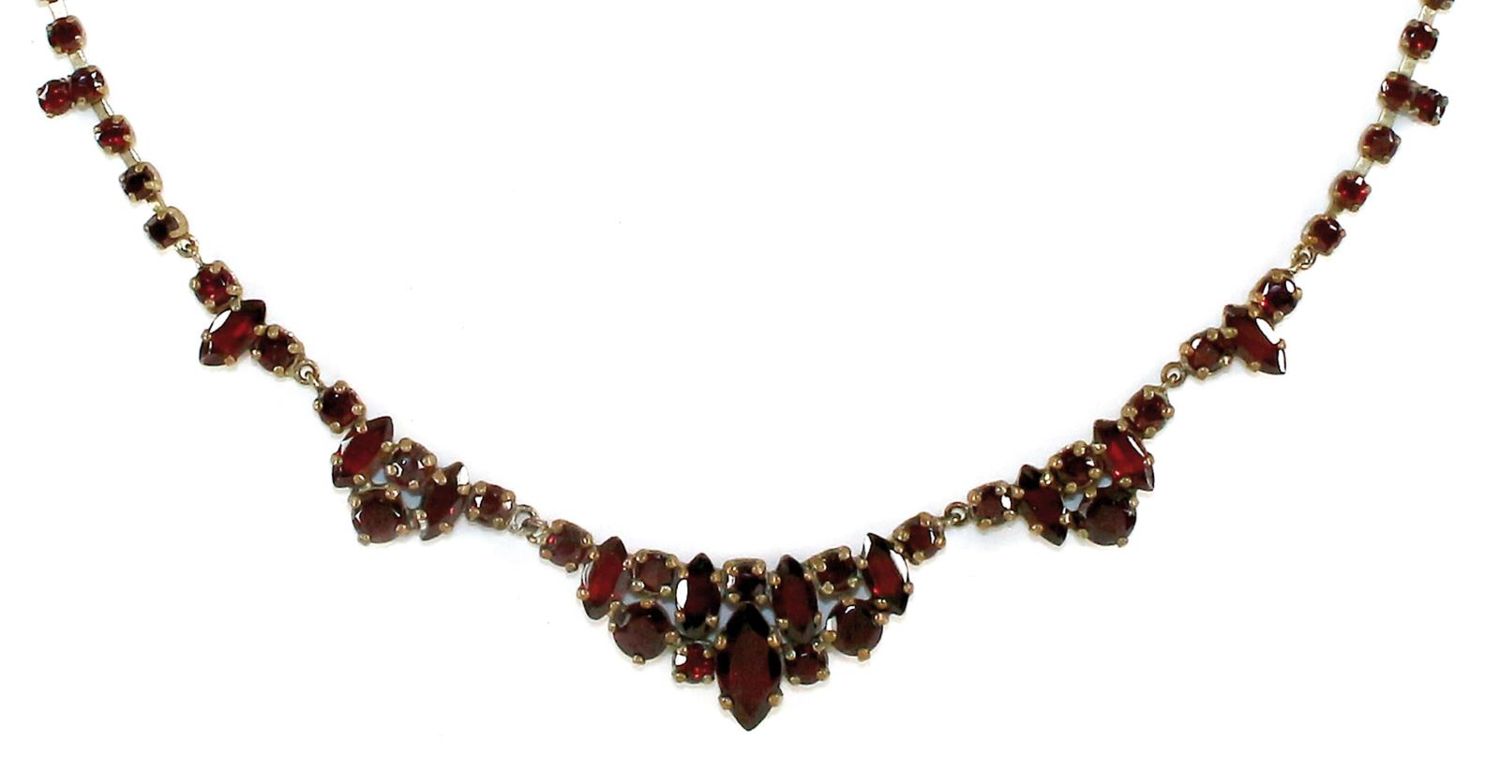 Große Abbildung Nr.2: 122-1569 Granatcollier: (Schmuck, Colliers)