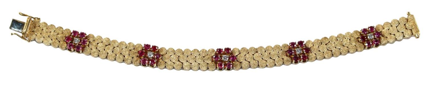 Große Abbildung Nr.1: 122-1573 Armband 750 Gelbgold: (Schmuck, DRC Pforzheim)