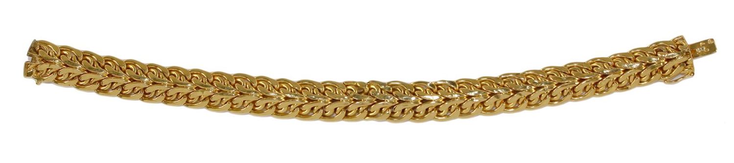 Große Abbildung Nr.1: 122-1576 Armband Frankreich 18k GG.: (Schmuck, DRC Pforzheim)