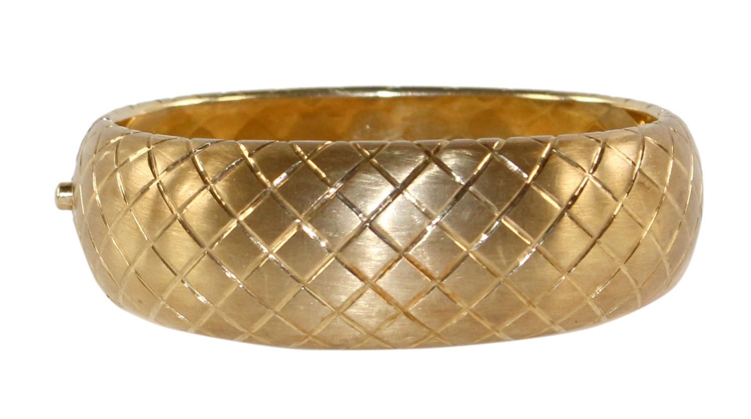 Große Abbildung Nr.1: 122-1577 Armreif 750 GG.: (Schmuck, DRC Pforzheim)