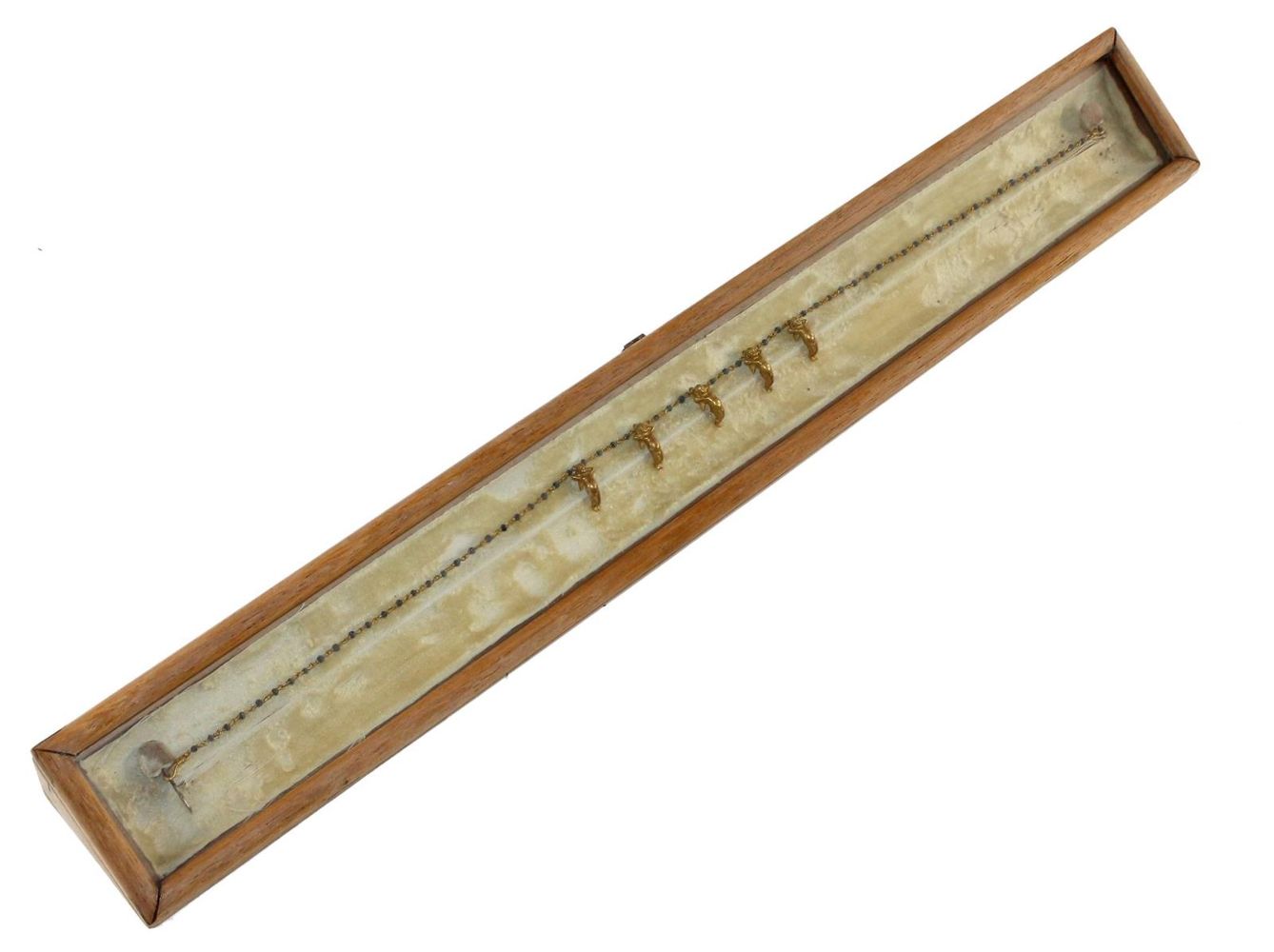 Große Abbildung Nr.3: 122-1606 Römisches Goldcollier mit 5 Amoretten: (Schmuck)