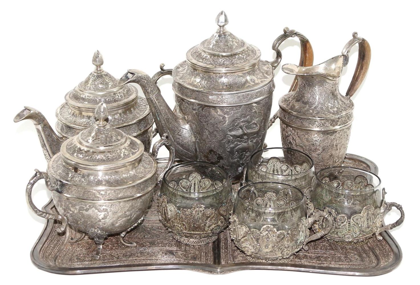 Große Abbildung Nr.1: 122-1622 Iran prächtiges Kernstück: (Silber)
