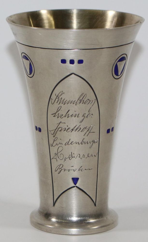 Große Abbildung Nr.2: 122-1628 Pforzheim Silberbecher im Bauhaus: (Silber)
