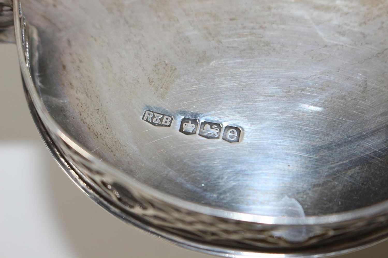 Große Abbildung Nr.4: 122-1630 Sheffield Jugendstil Tazza.: (Silber)