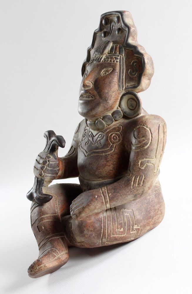 Große Abbildung Nr.3: 122-1644 Aztekenfigur.: (Skulpturen - Plastiken)