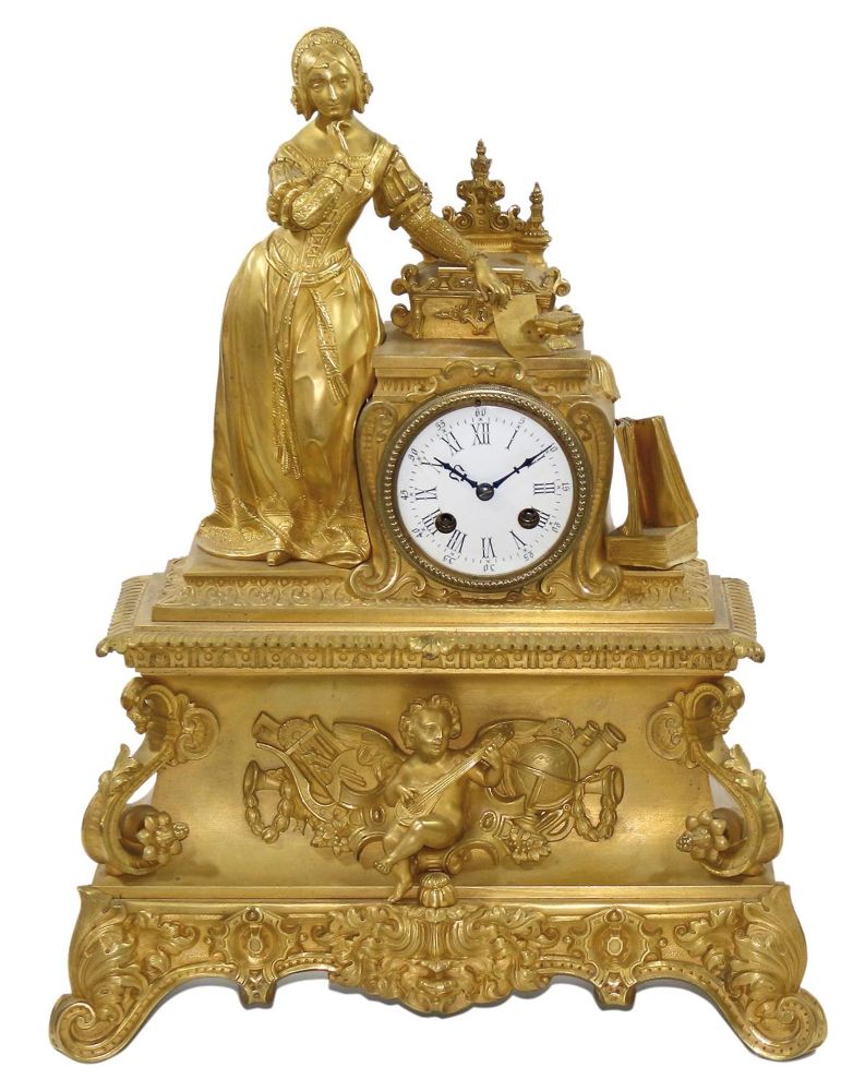 Große Abbildung Nr.1: 122-1677 Prunkpendule Paris: (Uhren, Tischuhren)