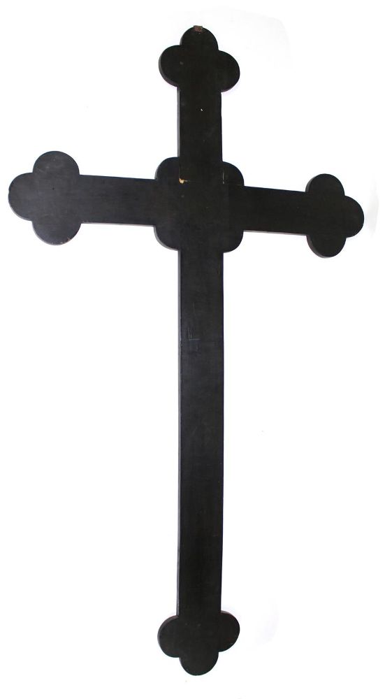 Große Abbildung Nr.3: 122-1690 Intarsienkreuz.: (Volkskunst, Religiöse Volkskunst)