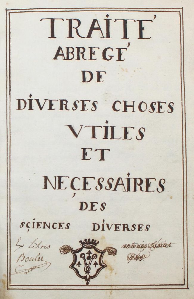 Große Abbildung Nr.2: 122-171 Traité abgregé: (Handschriften)