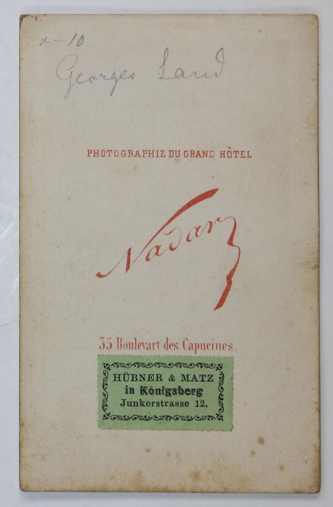Große Abbildung Nr.2: 122-1739 Sand, George: (Photographie)