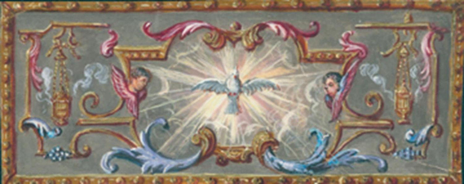 Große Abbildung Nr.1: 122-1747 Rokokokartusche: (Varia, Andachtsbilder)