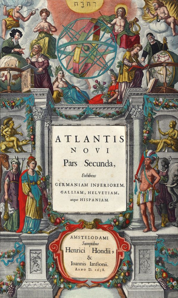 Große Abbildung Nr.1: 122-1750 Atlantentitelblatt.: (Varia, Atlanten)