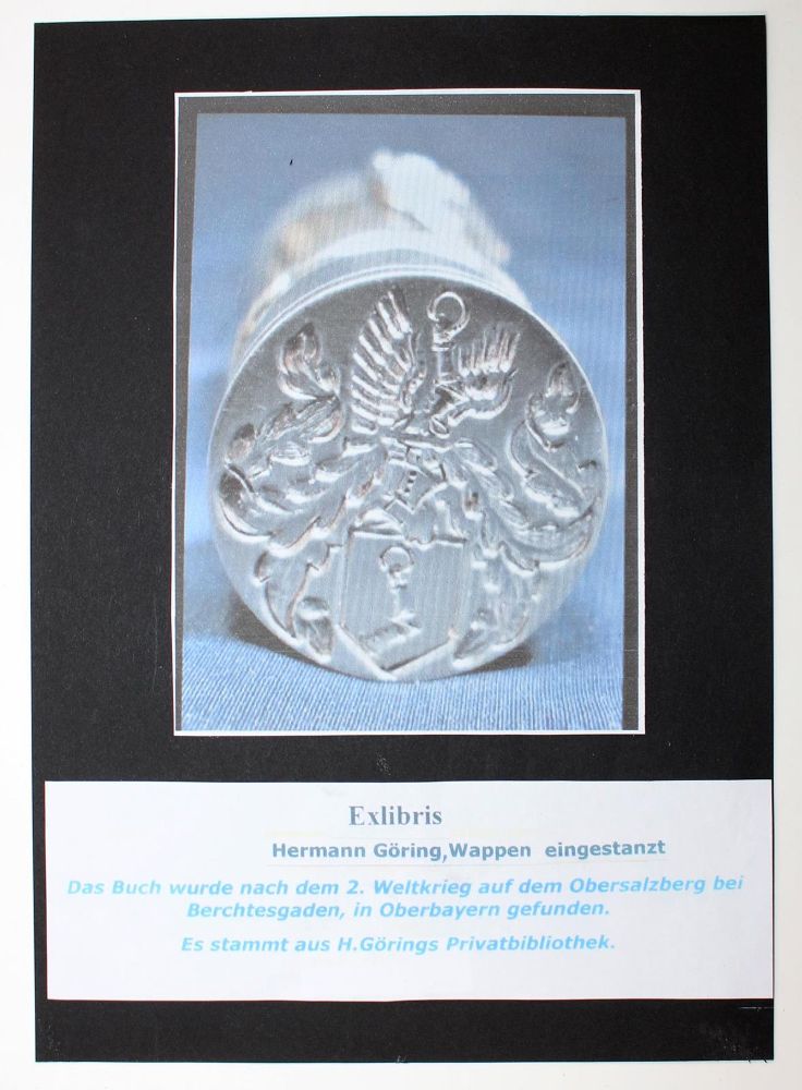 Große Abbildung Nr.3: 122-1771 Blindgeprägtes: (Varia, Exlibris, Göring)