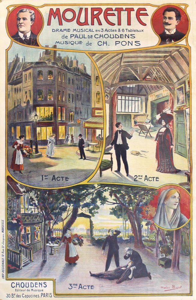 Große Abbildung Nr.1: 122-1773 Mourette.: (Varia, Film - Theater - Tanz, Art Deco)
