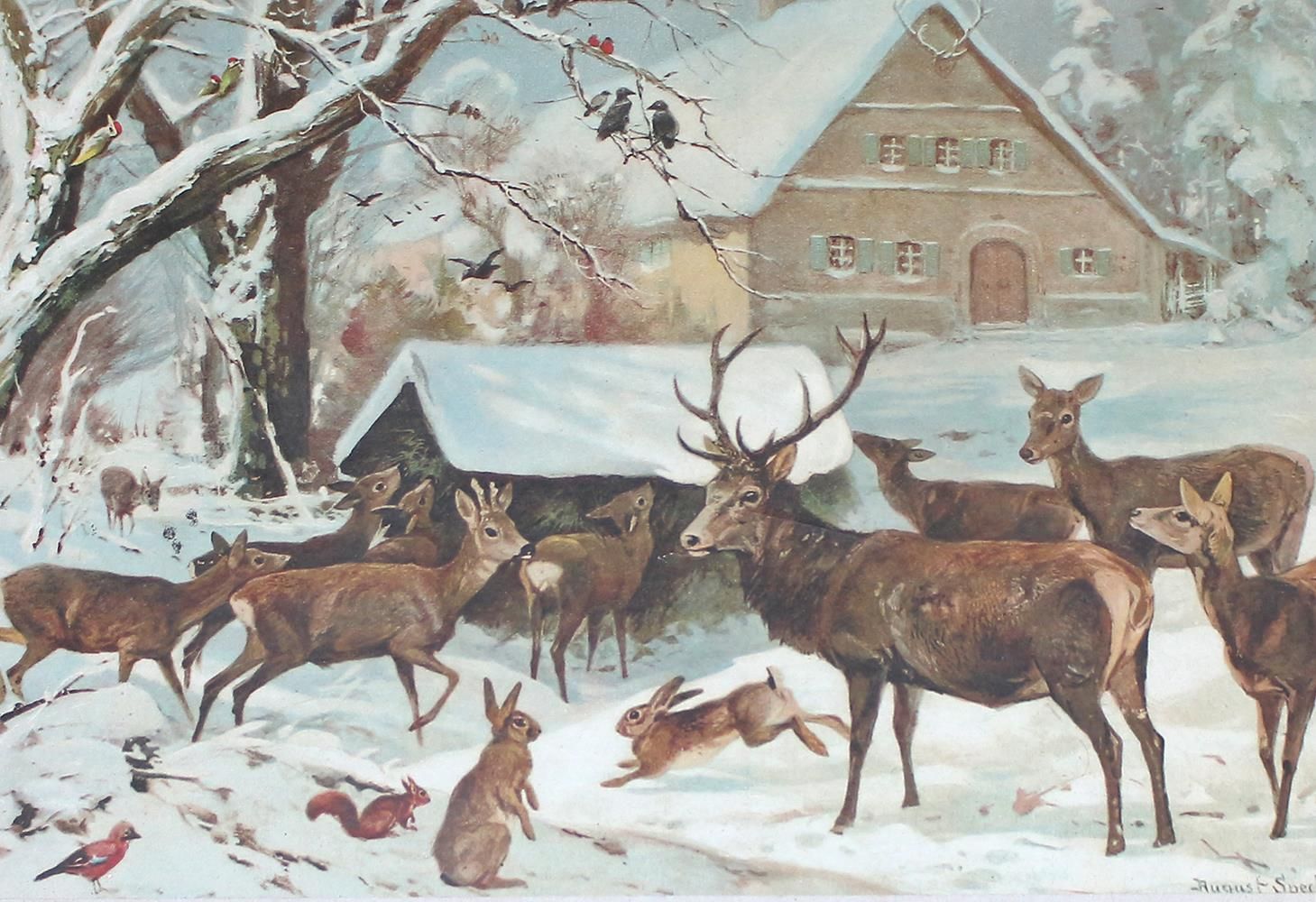 Große Abbildung Nr.2: 122-1787 Pferde und Jagd.: (Varia, Jagd)