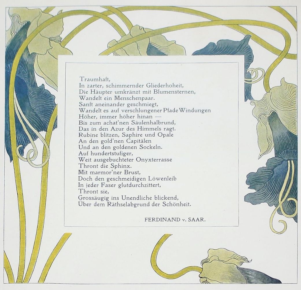 Große Abbildung Nr.1: 122-1790 Sammlung: (Varia, Jugendstil)