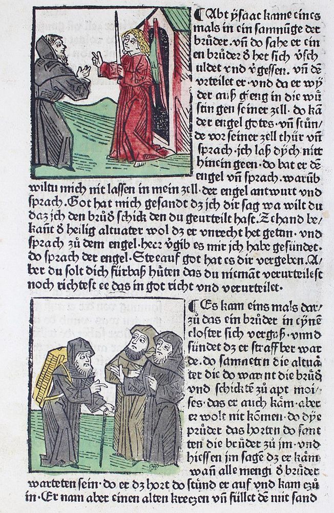 Große Abbildung Nr.1: 122-186 Vitas patrum, deutsch.: (Inkunabeln)