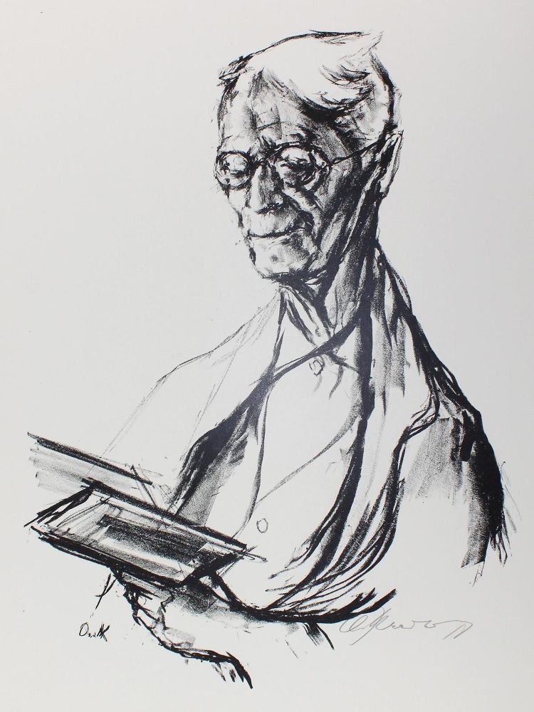 Große Abbildung Nr.1: 122-1861 Kreibich, Oskar: (Varia, Portrait, Hesse)