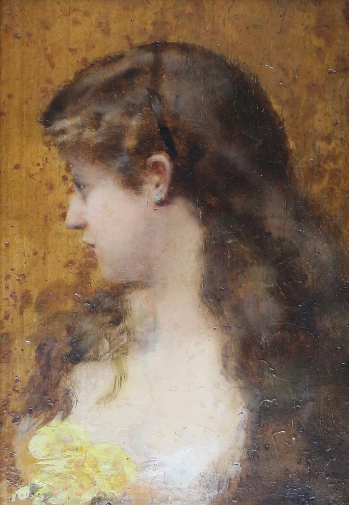 Große Abbildung Nr.1: 122-1874 Mädchen aus Venedig.: (Varia, Portrait)
