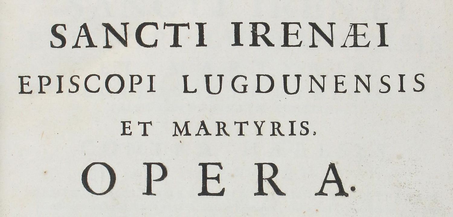 Große Abbildung Nr.1: 122-188 Irenaeus von Lyon.: (Alte Drucke, Handschriften und Theologie)