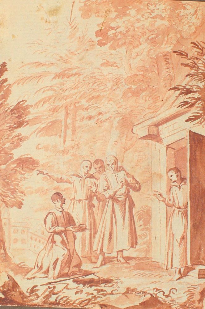 Große Abbildung Nr.1: 122-1899 Mönche.: (Varia, Sakral)