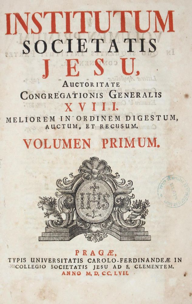 Große Abbildung Nr.1: 122-190 Institutum Societatis Jesu,: (Jesuiten)