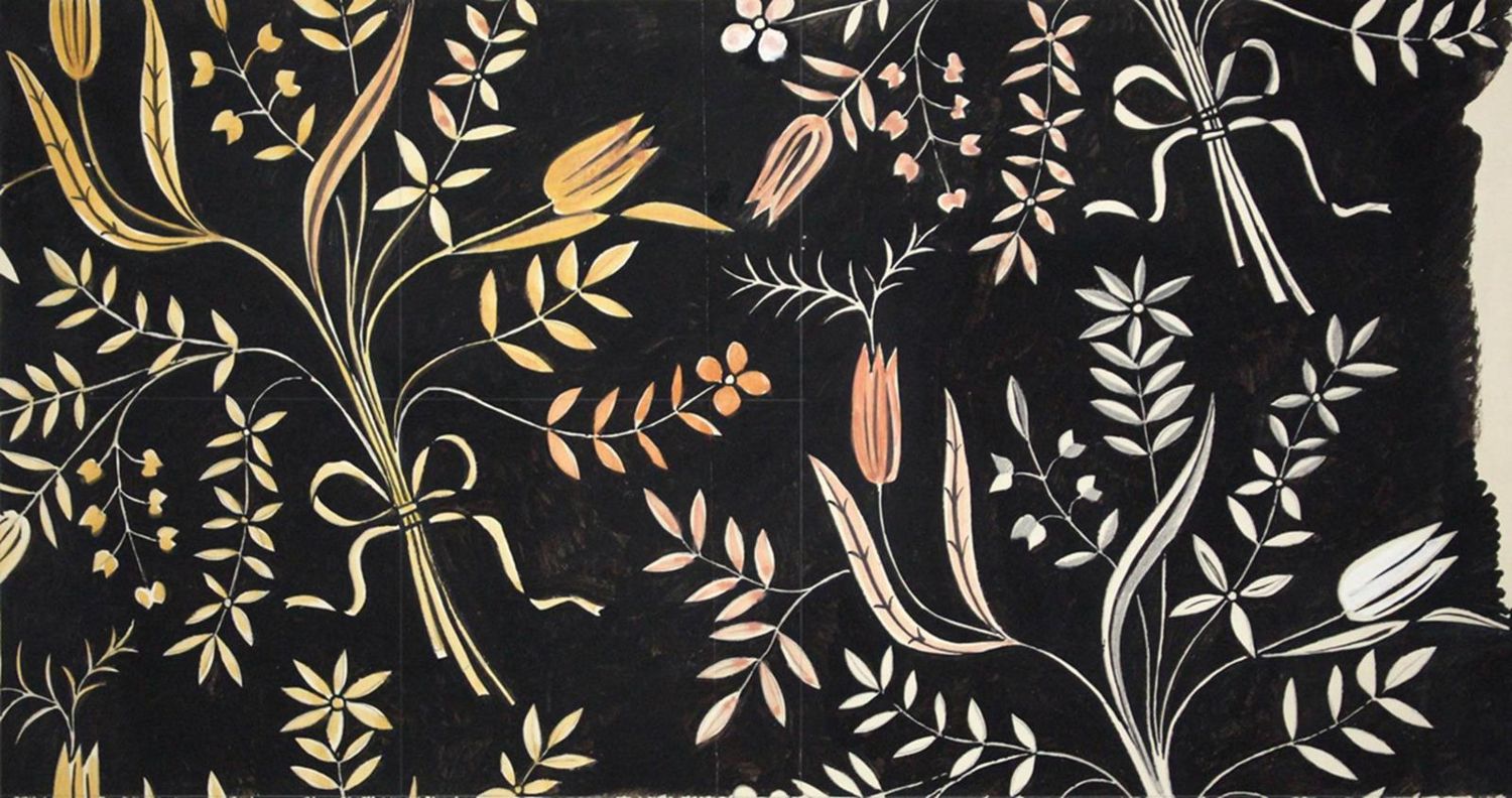 Große Abbildung Nr.2: 122-1909 Jaeger, Franz: (Varia, Textil, Stoffmusterentwürfe)