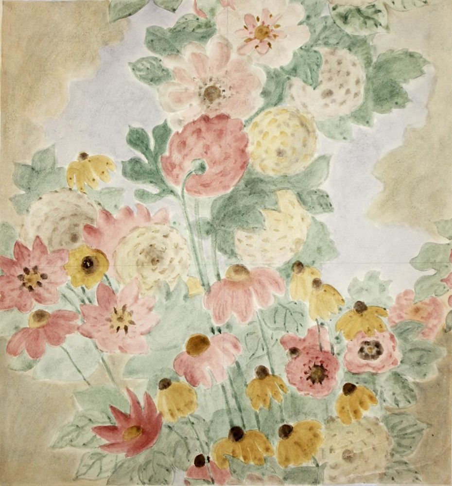 Große Abbildung Nr.4: 122-1909 Jaeger, Franz: (Varia, Textil, Stoffmusterentwürfe)