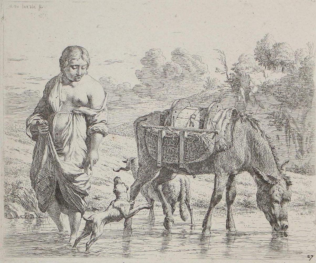Große Abbildung Nr.10: 122-1920 Dujardin, Karel: (Varia, Zoologie, Schafe)