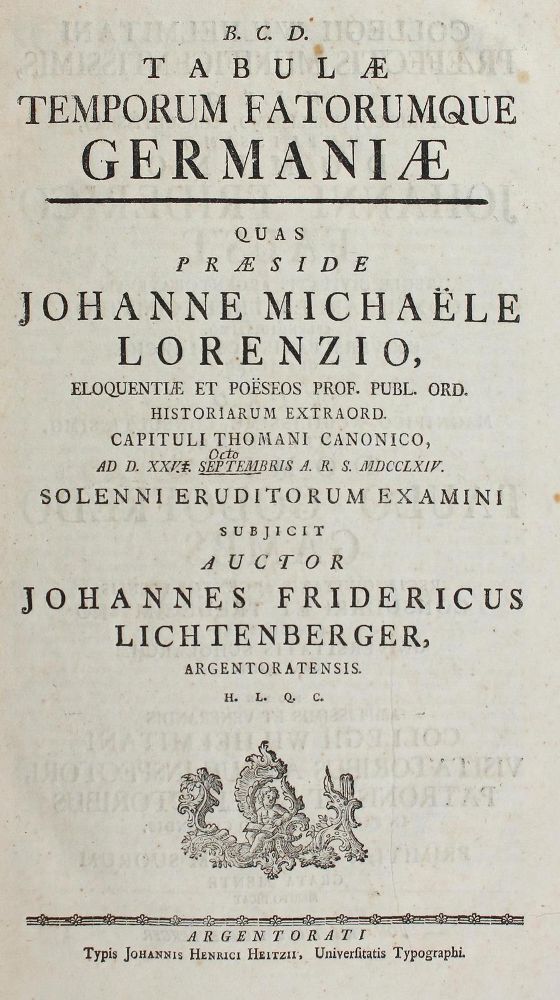 Große Abbildung Nr.1: 122-206 Lichtenberger, Johann Friedrich: (Alte Drucke, Handschriften und Theologie)