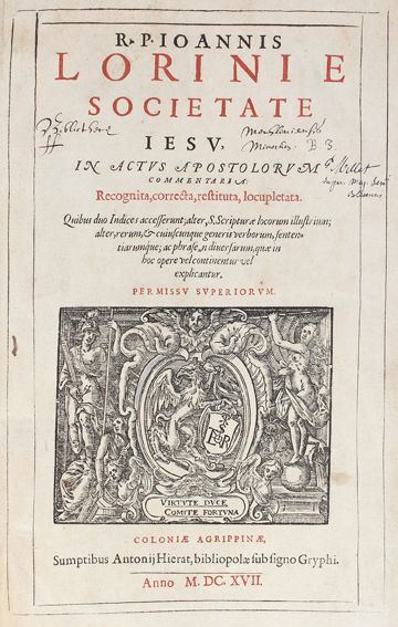 Große Abbildung Nr.1: 122-209 Lorinus,J.: (Alte Drucke, Handschriften und Theologie)