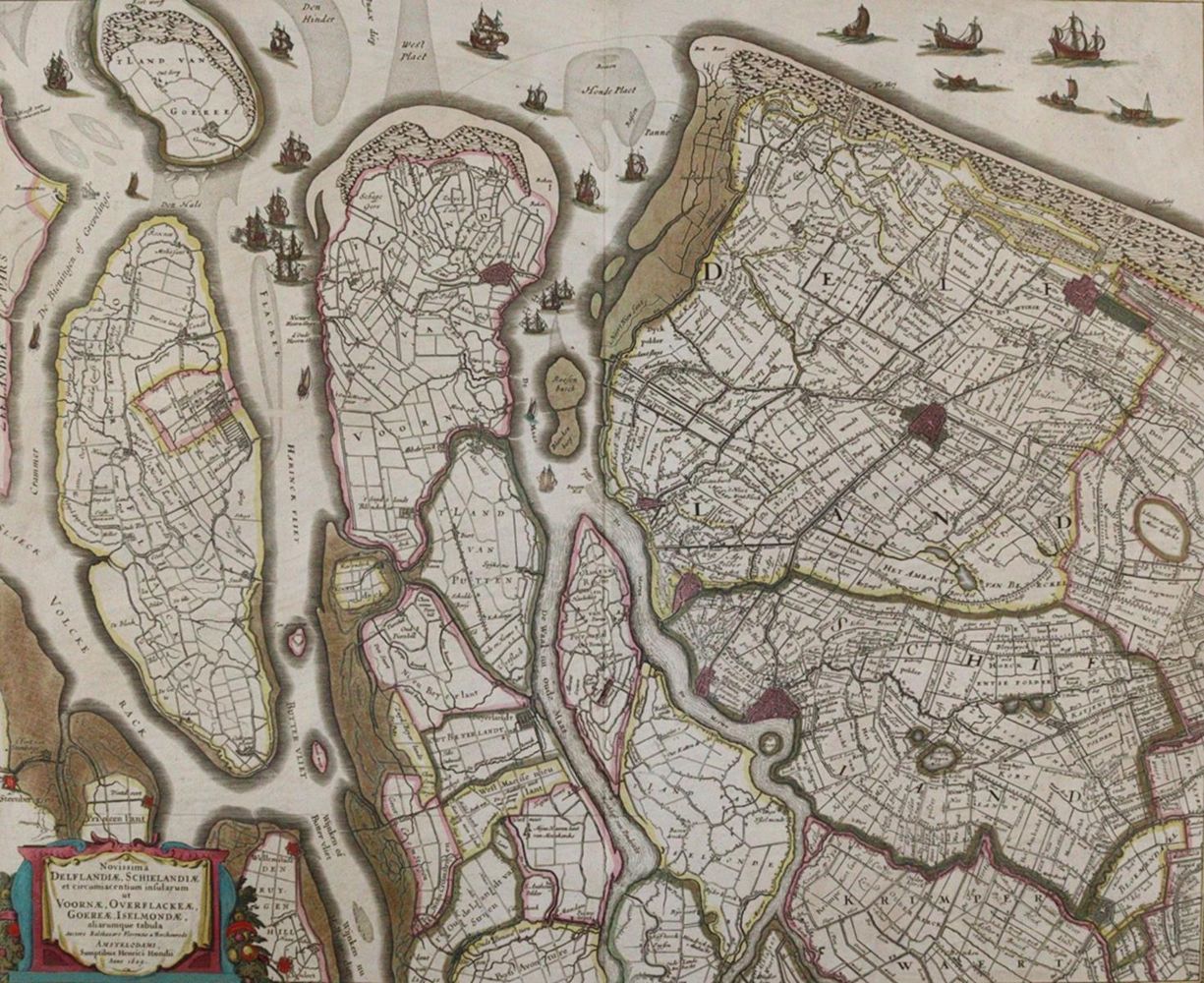Große Abbildung Nr.1: 122-2134 Delft u. Dordrecht.: (Ausland, Niederlande)