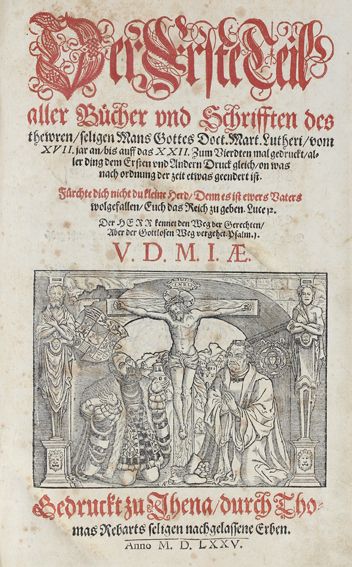 Große Abbildung Nr.1: 122-216 Luther,M.: (Alte Drucke, Handschriften und Theologie)