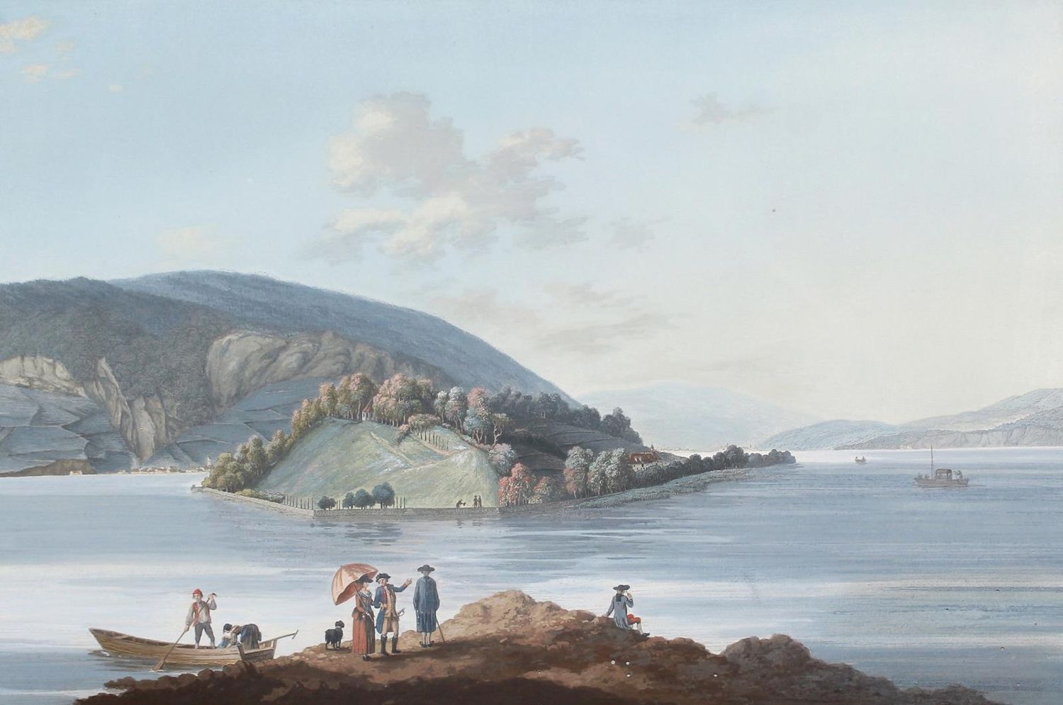 Große Abbildung Nr.1: 122-2186 Hartmann, Johann Joseph: (Ausland, Schweiz, Bieler See)