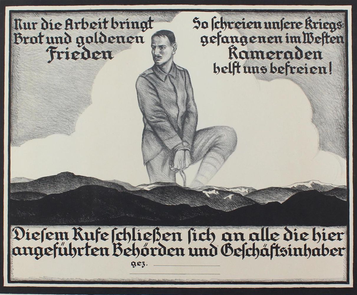 Große Abbildung Nr.1: 122-2242 Weltkrieg I.: (Plakate, Militaria)