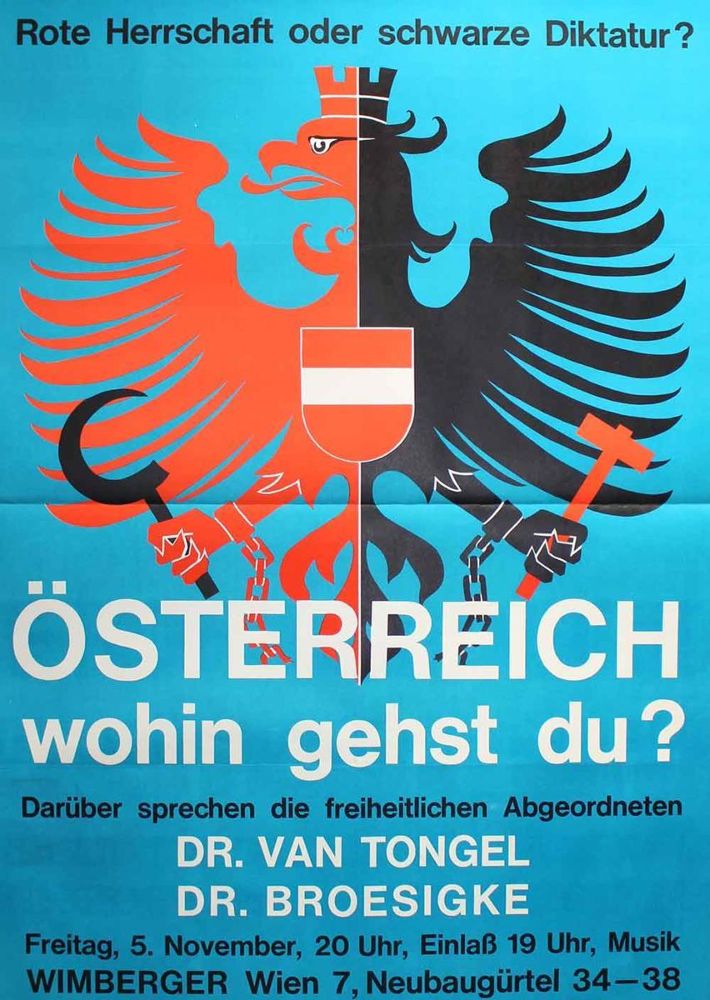 Große Abbildung Nr.32: 122-2247 Österreich.: (Plakate, Politik und Staatswissenschaften)