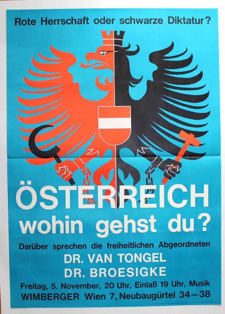 Große Abbildung Nr.33: 122-2247 Österreich.: (Plakate, Politik und Staatswissenschaften)