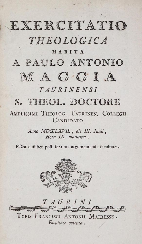 Große Abbildung Nr.1: 122-225 Maggia,P.A.: (Alte Drucke, Handschriften und Theologie)