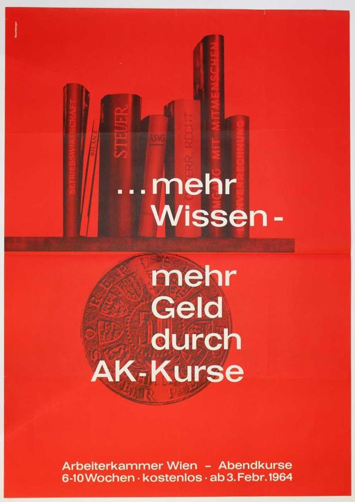Große Abbildung Nr.21: 122-2268 Weiterbildung Wien.: (Plakate)