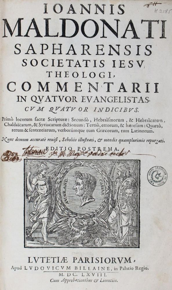 Große Abbildung Nr.1: 122-229 Maldonatus,J.: (Alte Drucke, Handschriften und Theologie)