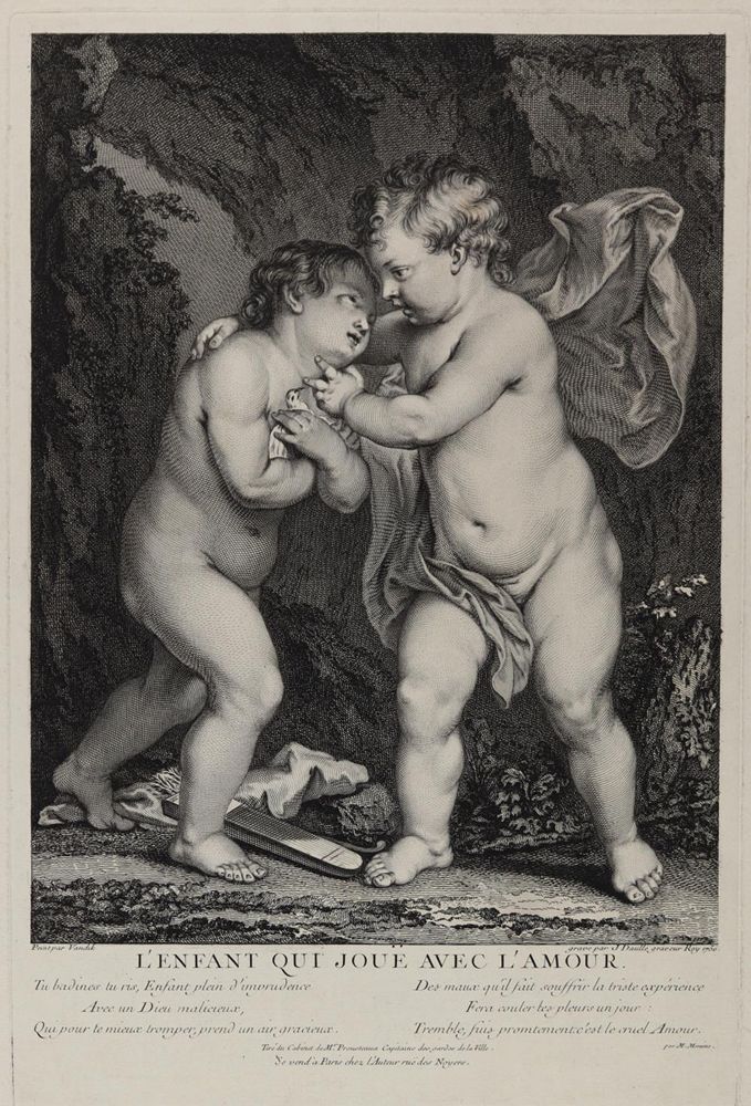 Große Abbildung Nr.2: 122-2296 Amoretten und Kinder.: (Künstlergraphik)