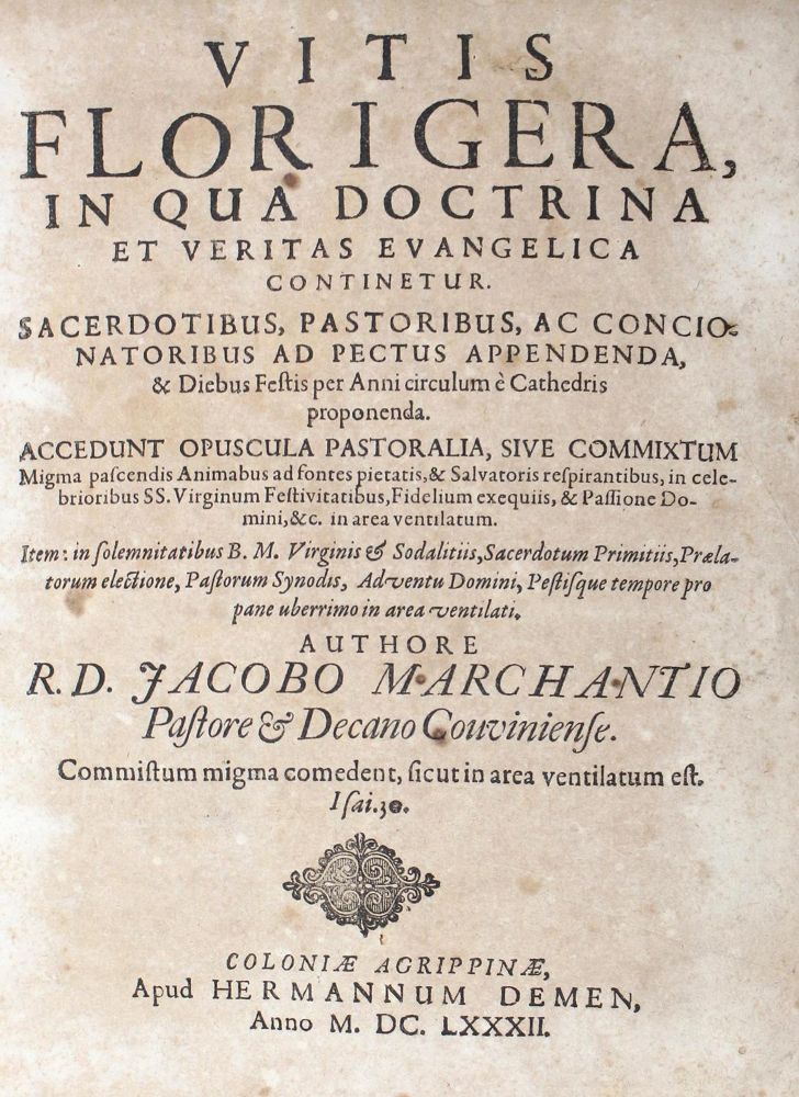 Große Abbildung Nr.1: 122-231 Marchantius,J.: (Alte Drucke, Handschriften und Theologie)