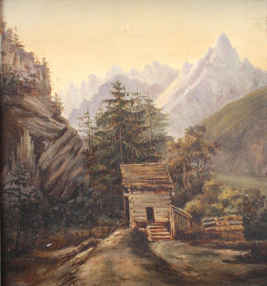 Große Abbildung Nr.1: 122-2312 Anonymer Landschaftsmaler: (Künstlergraphik)