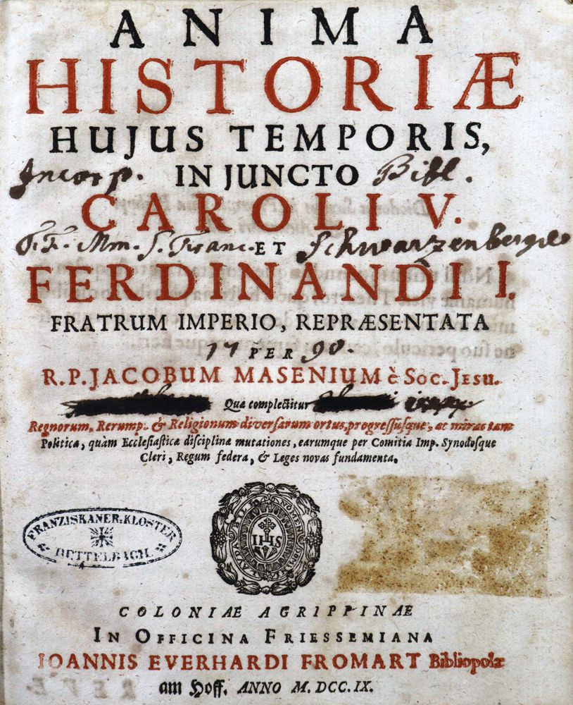 Große Abbildung Nr.1: 122-233 Masen,J.: (Alte Drucke, Handschriften und Theologie)